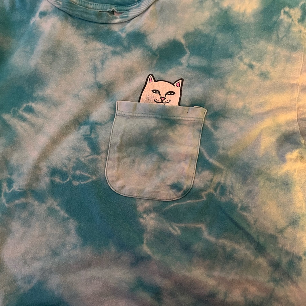 Ripndip Tie-Dye Cat Pocket Tee